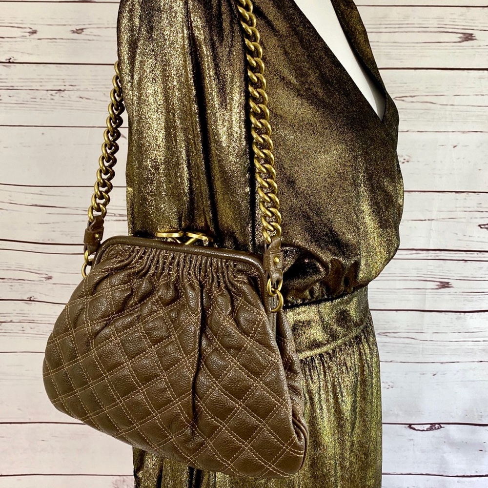 Marc Jacobs Little Stam Quilted Leather Frame Bag